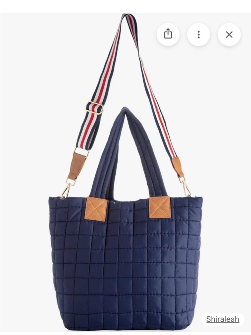 NWT Shiraleah NAVY EZRA MULTI-WEAR TOTE